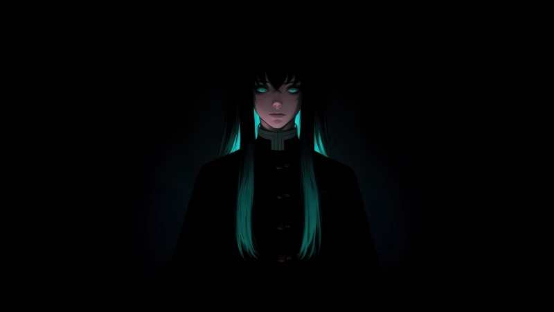 Muichiro Tokito, 5K wallpaper, Demon Slayer: Kimetsu no Yaiba, AMOLED