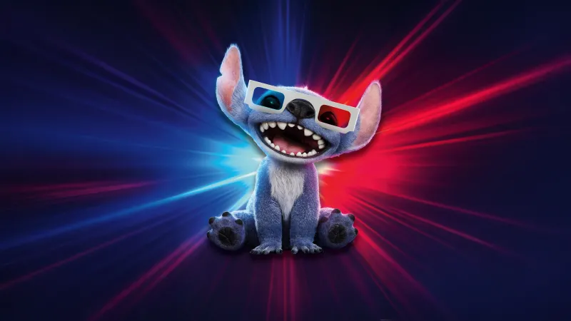 Lilo & Stitch, 3D wallpaper 8K