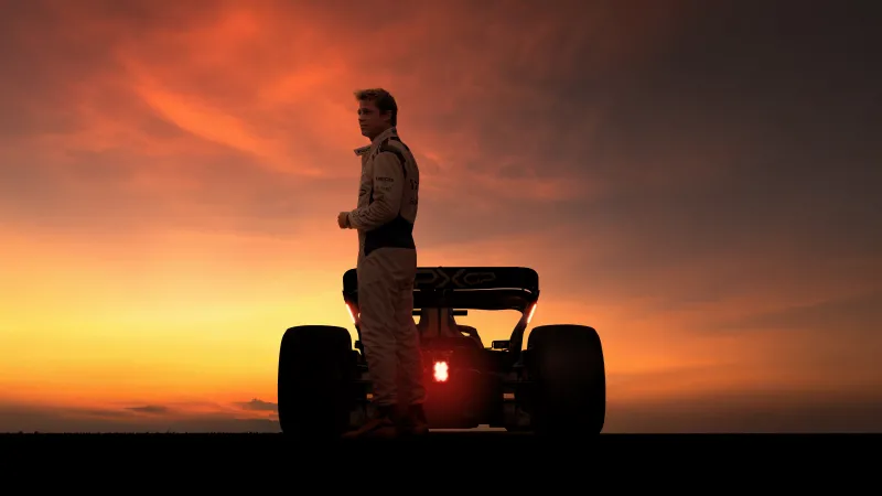 F1: The Movie, 8K wallpaper, Brad Pitt