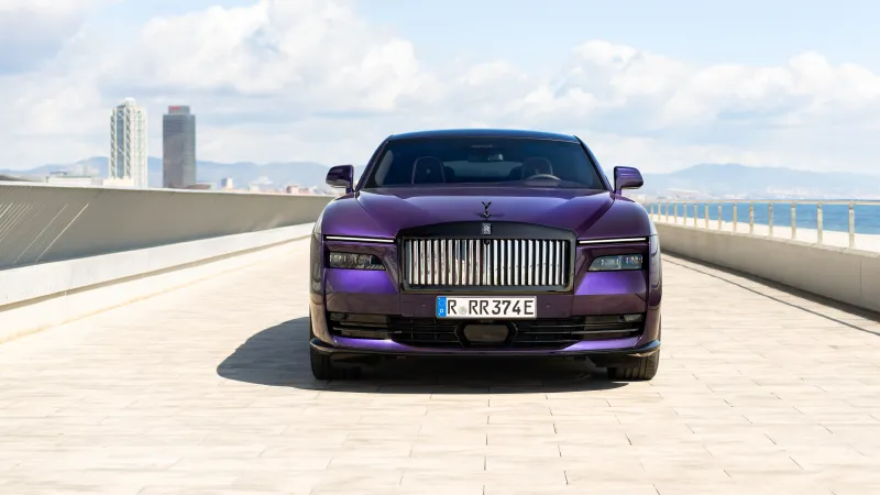 Rolls-Royce Black Badge Spectre Vapour Violet, 8K wallpaper