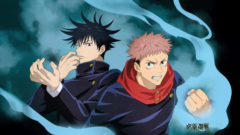 Fushiguro Megumi, Yuji Itadori, Jujutsu Kaisen, 5K wallpaper