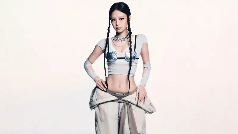 Jennie Ruby, 5K Wallpaper, White Aesthetic