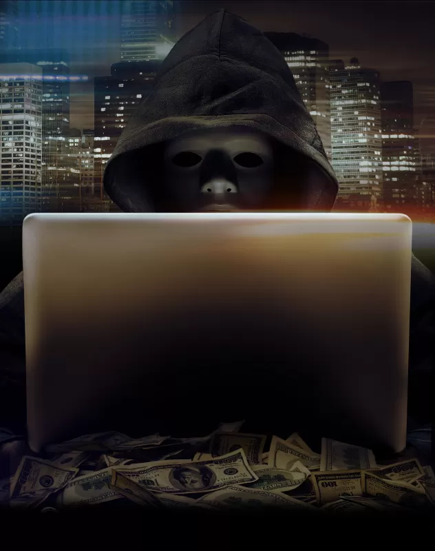 Hacker, Laptop, Hoodie, Anonymous, Currency