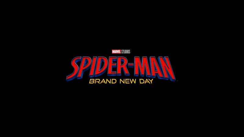 Spider-Man: Brand New Day Logo, Black background 8K