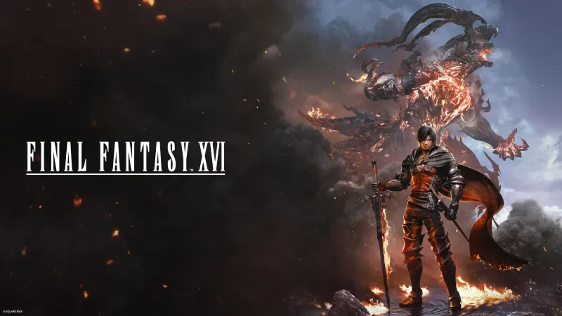 Final Fantasy XVI Cover Art, Clive Rosfield, 5K wallpaper