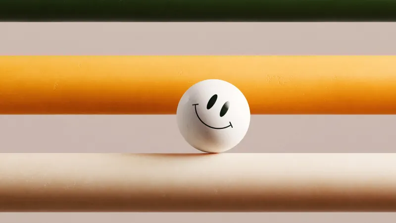 Minimalist Smiley face, Happy, Joy, Emoji, Stripes