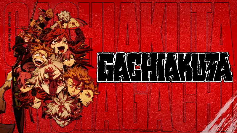 Gachiakuta Anime poster, Rudo Surebrec, Red background 4K