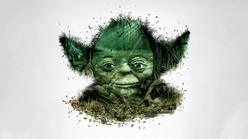 Yoda Wallpaper, Star Wars, 5K, Artwork