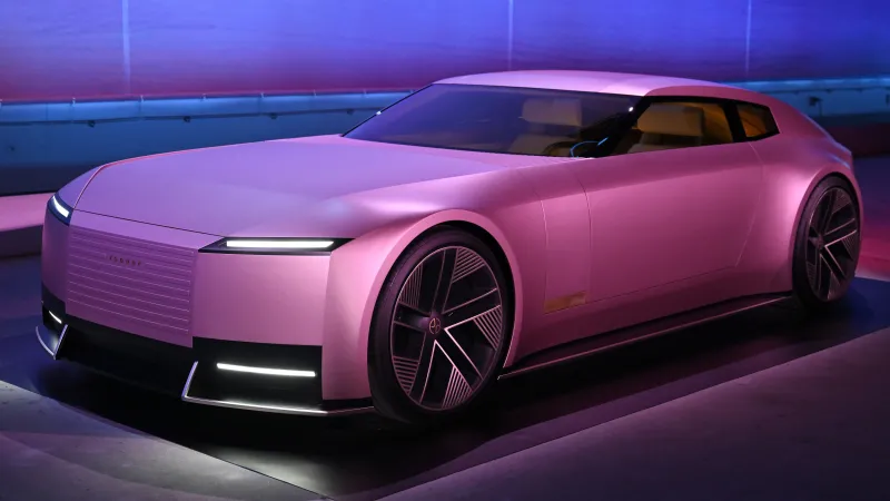 Jaguar Type 00, Pink aesthetic wallpaper