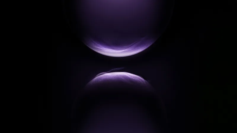 Huawei Wallpaper, Purple Abstract, Glowing Particles, Cosmic