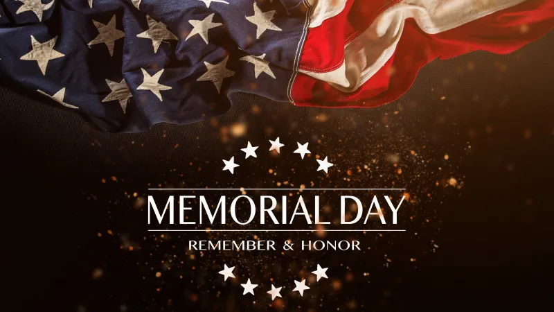 Memorial Day wallpaper, American flag, Remembrance, Stars