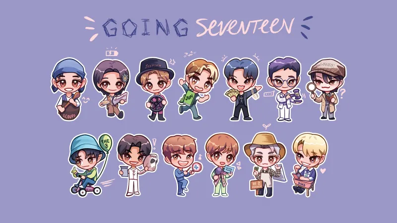 Seventeen Chibi Artwork