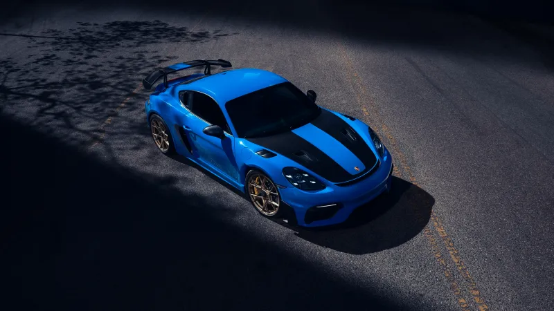 Porsche 718 Cayman GT4 RS, 8K wallpaper