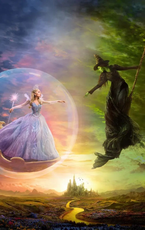 Wicked: For Good 2025, 5K wallpaper, Ariana Grande, Cynthia Erivo