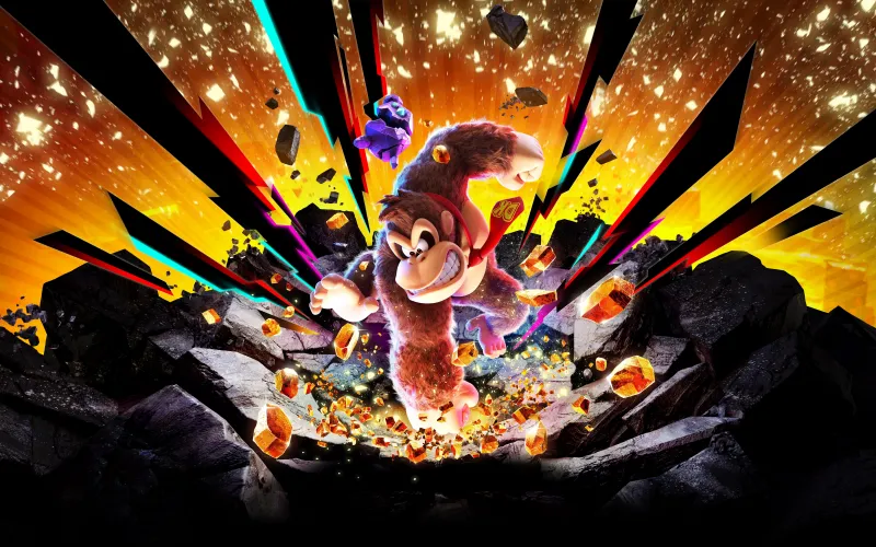 Donkey Kong Bananza Key Art, 5K wallpaper