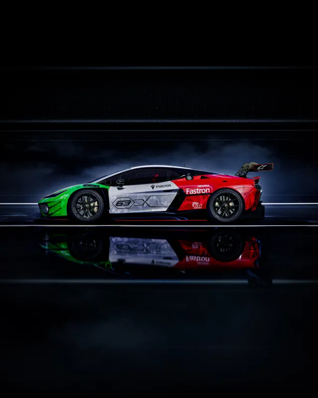 Lamborghini Temerario GT3, Dark background 5K