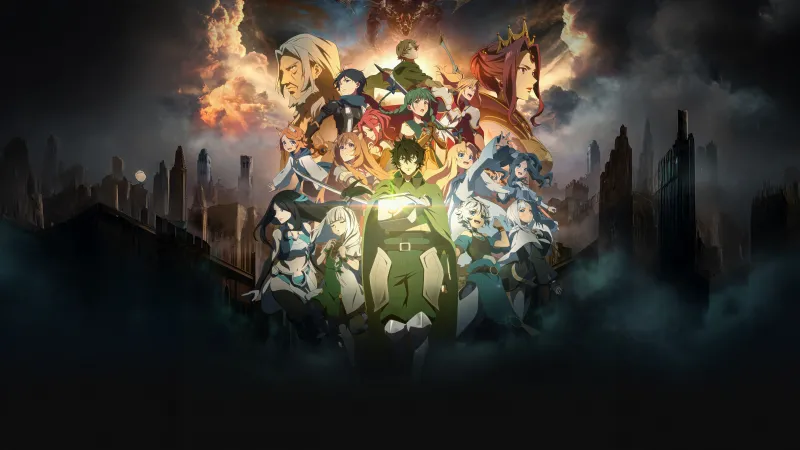 The Rising Of The Shield Hero, Anime poster, Naofumi Iwatani, Season 4, Dark background, 5K wallpaper