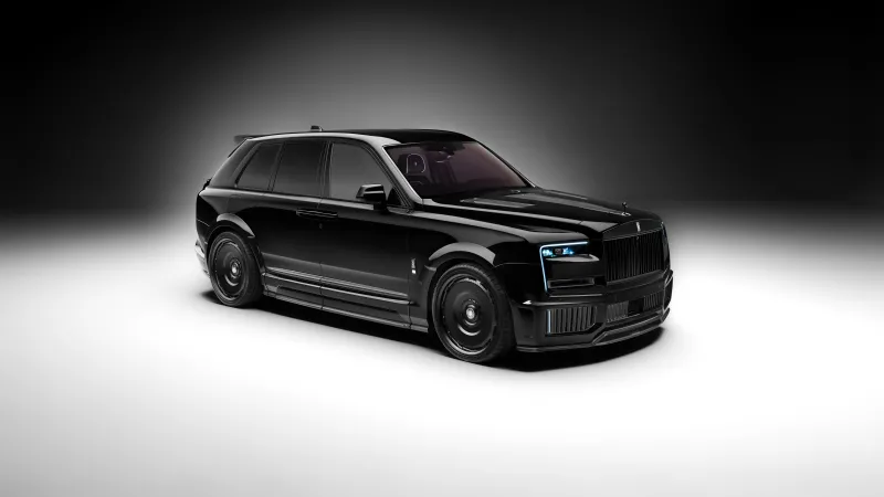 Urban Automotive Rolls-Royce Cullinan 2025, Dark background 8K