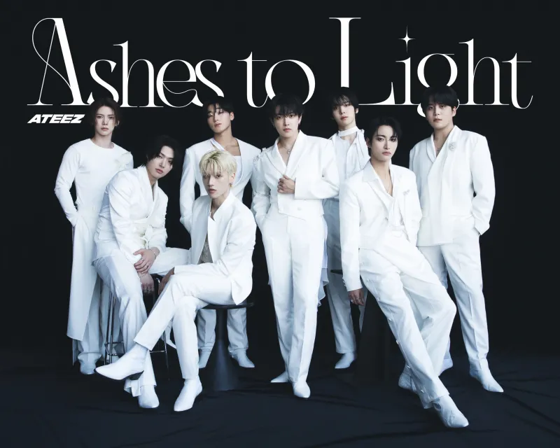 ATEEZ Ashes to Light, Hongjoong, Seonghwa, Yunho, Yeosang, San, Mingi, Wooyoung Jongho