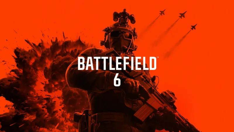 Battlefield 6 Phantom Edition Key Art, Orange background 4K