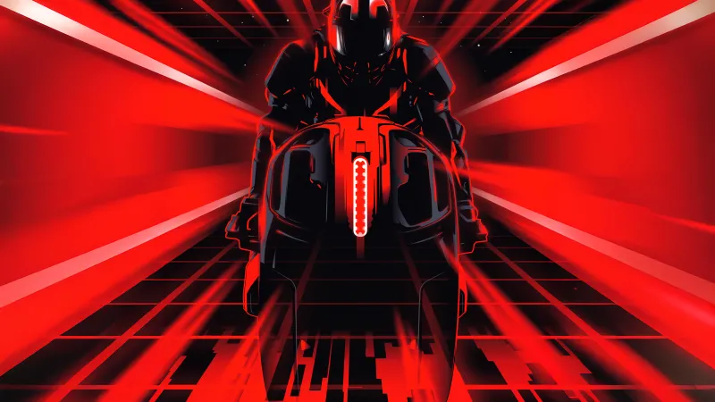 Tron: Ares, Empire Magazine Cover, Red aesthetic, 5K wallpaper