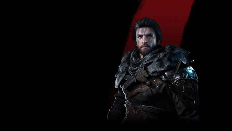 Crimson Desert Game Art, Kliff, Black background 4K