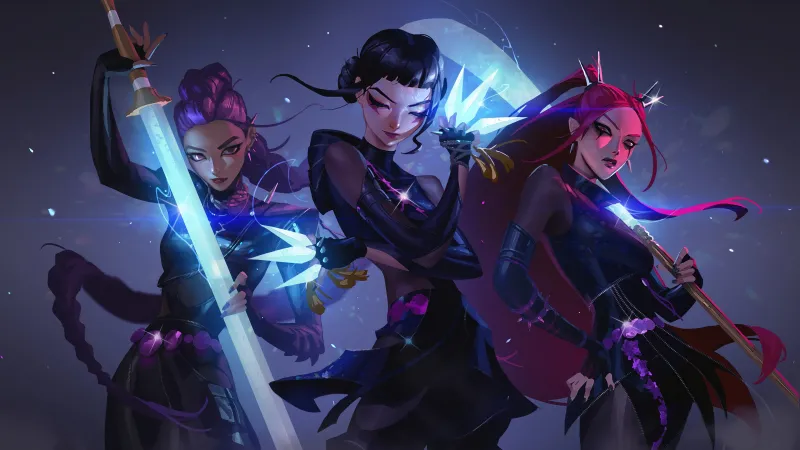 Rumi, Mira, Zoey, KPop Demon Hunters, Illustration