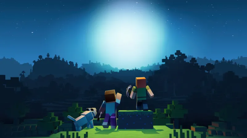 Minecraft 10th Anniversary, 5K wallpaper