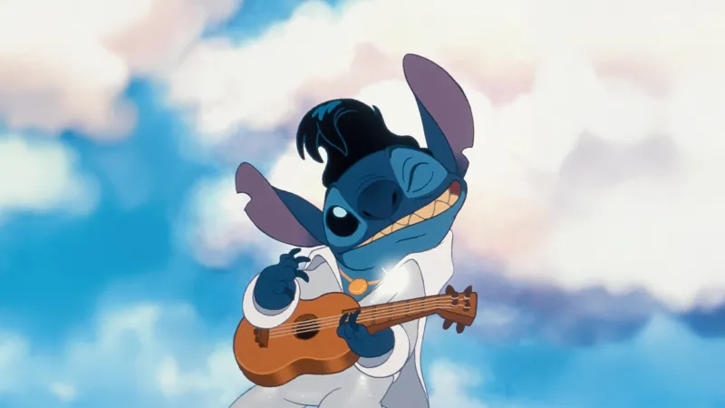 Stitch Ukulele, 5K wallpaper
