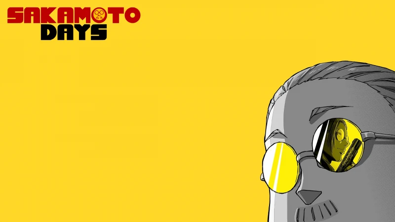 Taro Sakamoto, Sakamoto Days, Yellow background 5K