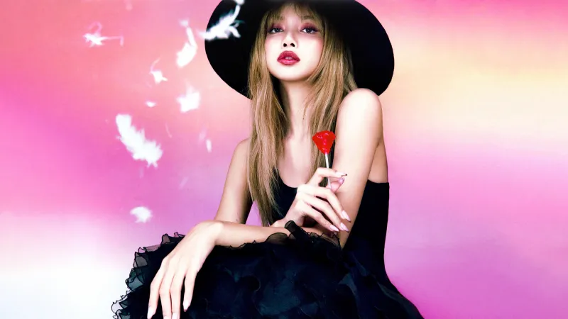 Lisa Marie Claire Korea 2025, Red Rose