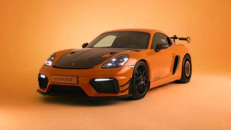 Porsche 718 Cayman GT4 RS Manthey Kit The Tulip 2025, 8K wallpaper, Porsche 718 Cayman GT4 RS