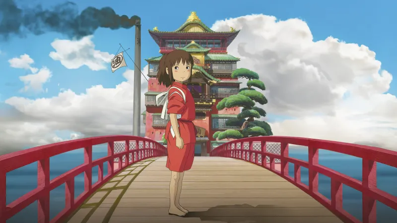 Chihiro, Spirited Away, 5K wallpaper