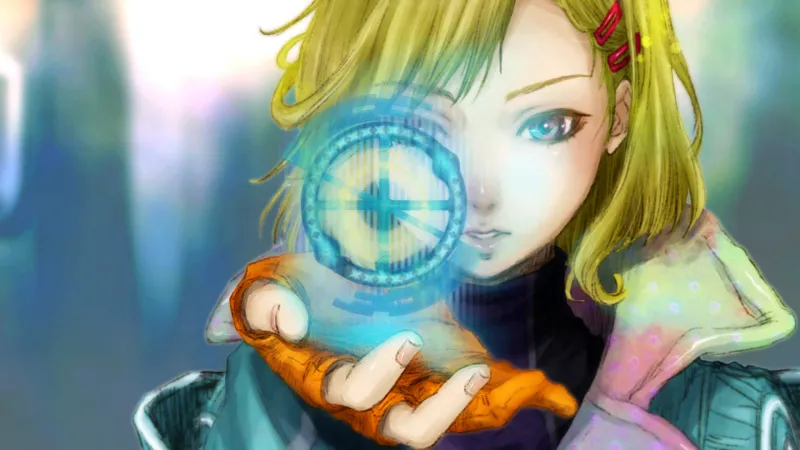 GNOSIA, Anime game, Setsu, Glowing eye, 4K wallpaper