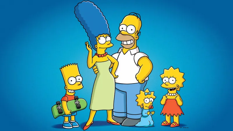 The Simpsons, Homer Simpson, Marge Simpson, Bart Simpson, Lisa Simpson, Simpson family, Cartoon