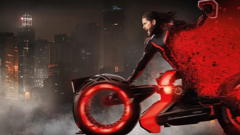 Jared Leto in Tron: Ares, Light Cycle