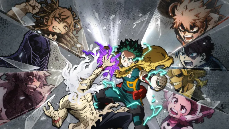 Izuku Midoriya, Tomura Shigaraki, My Hero Academia: All's Justice Key Art