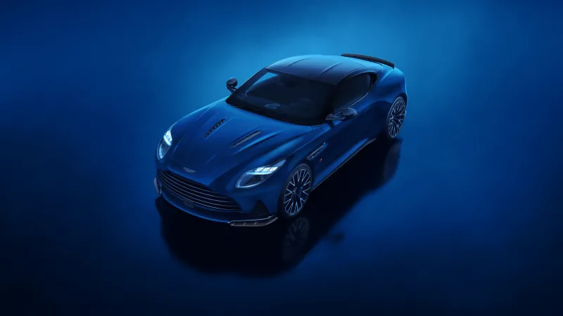 Aston Martin DB12 S, 8K wallpaper, Blue car