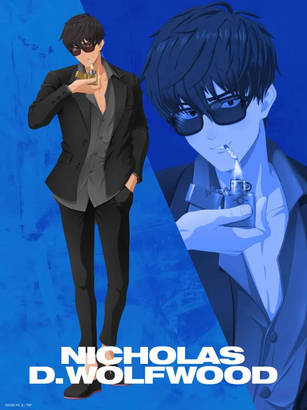 Trigun Stargaze, Nicholas D. Wolfwood, Blue background, 5K wallpaper
