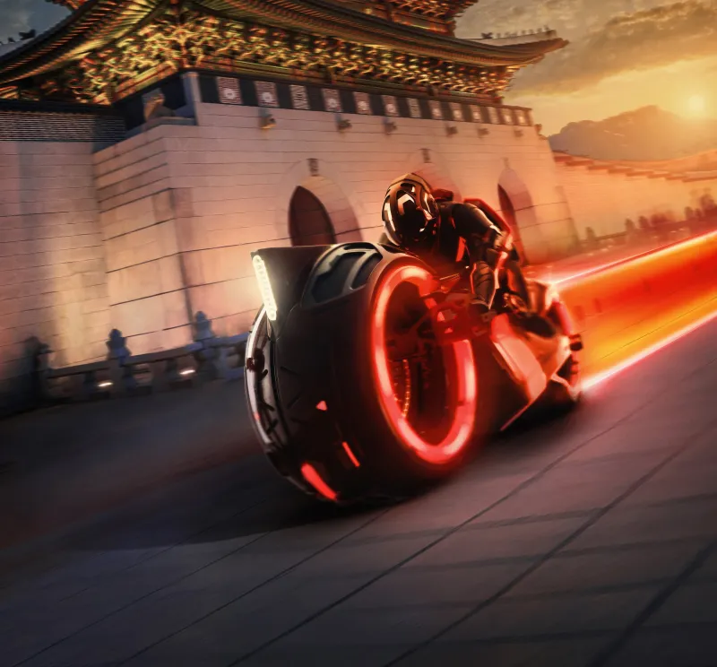 Tron: Ares Light Cycle, 5K wallpaper