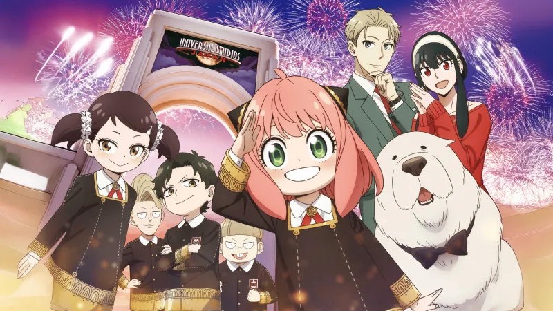 Spy x Family Universal Studios Japan, Anya Forger, Fireworks, 5K
