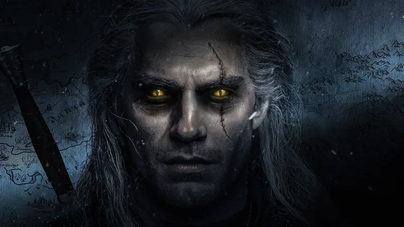 The Witcher wallpaper, Geralt of Rivia, Dark fantasy art