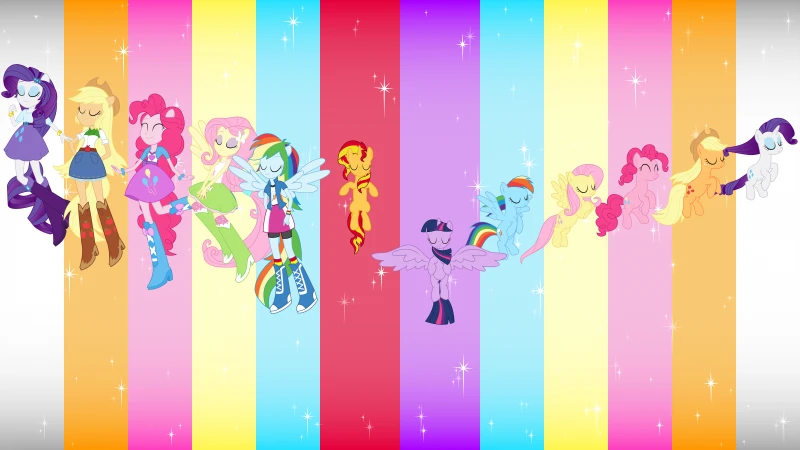 My Little Pony, 8K wallpaper, Mane Six
