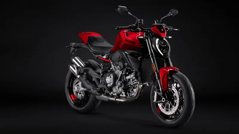 Ducati Monster Plus 2026, Dark background 4K