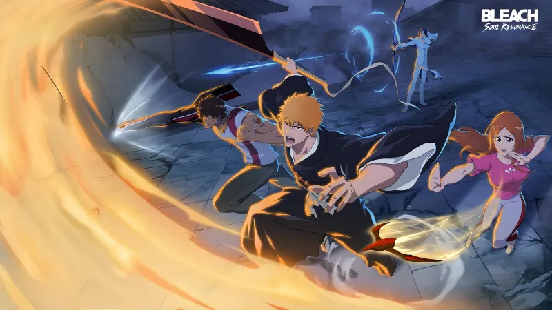 Bleach: Soul Resonance, Ichigo Kurosaki, Orihime Inoue, Chad, Uryu, 4K wallpaper