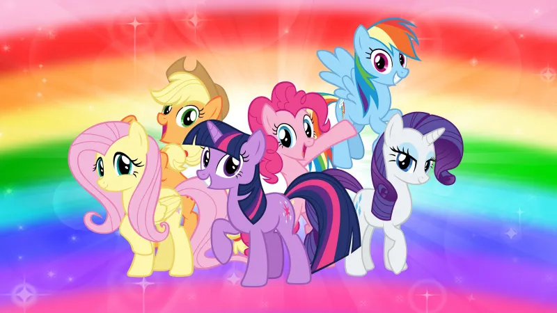 Mane Six Rainbow, My Little Pony Friendship is Magic