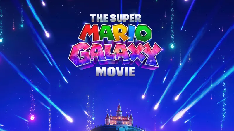 The Super Mario Galaxy Movie, Movie poster 4K, Princess Peach's Castle
