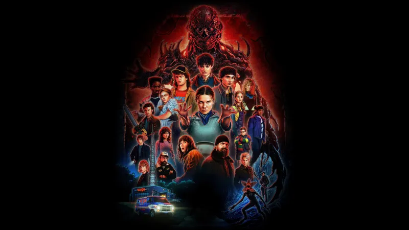 Stranger Things Season 5, 8K wallpaper