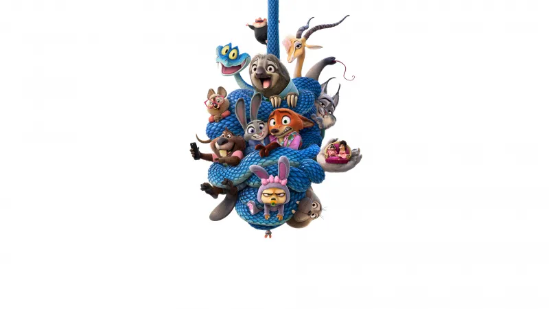 Zootopia 2 Movie poster, 8K wallpaper