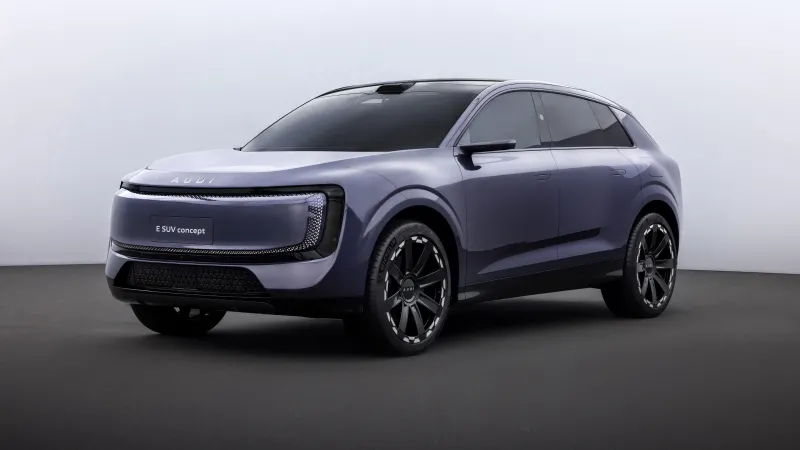 AUDI E SUV Concept, Electric SUV, Lavender, Studio, 2025, 8K wallpaper